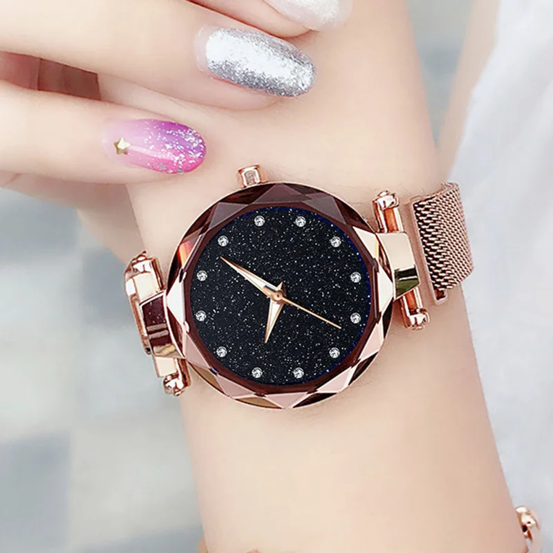 Women Bracelet Watch Casual Fashion Quartz Ladies Wrist Watch Starry Sky Magnetic Watches Female Clock 
Women Bracelet Watch Casual Fashion Quartz Ladies Wrist Watch Starry Sky Magnetic Watches Female Clock
