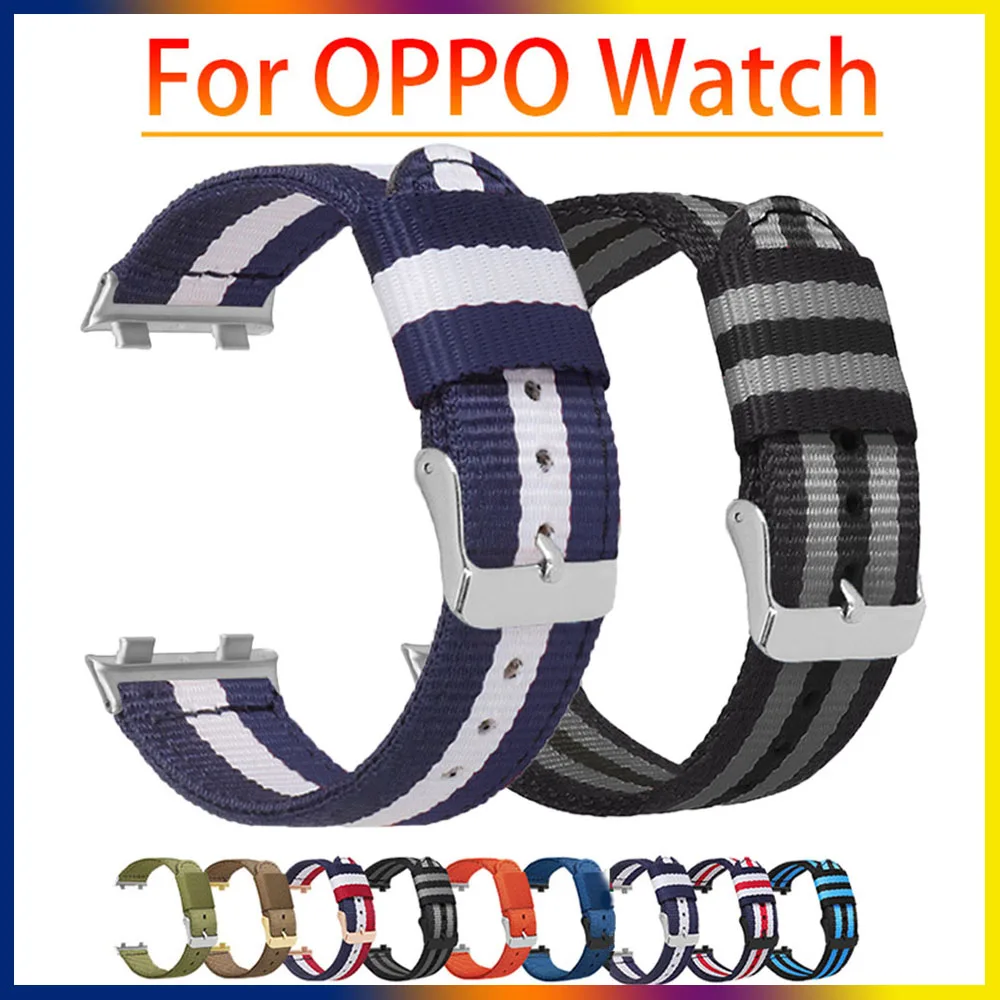 Nylon Watch Band For OPPO Watch 41mm 46mm Fabric Belt Watch Strap For OPPO Watch Bracelet Accessories 41mm 46mm Replacement
Nylon Watch Band For OPPO Watch 41mm 46mm Fabric Belt Watch Strap For OPPO Watch Bracelet Accessories 41mm 46mm Replacement