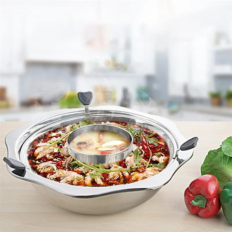 Stainless Steel Rotating Hot Pot Durable Hot Pot with Lifting Drainage Basket
Stainless Steel Rotating Hot Pot Durable Hot Pot with Lifting Drainage Basket