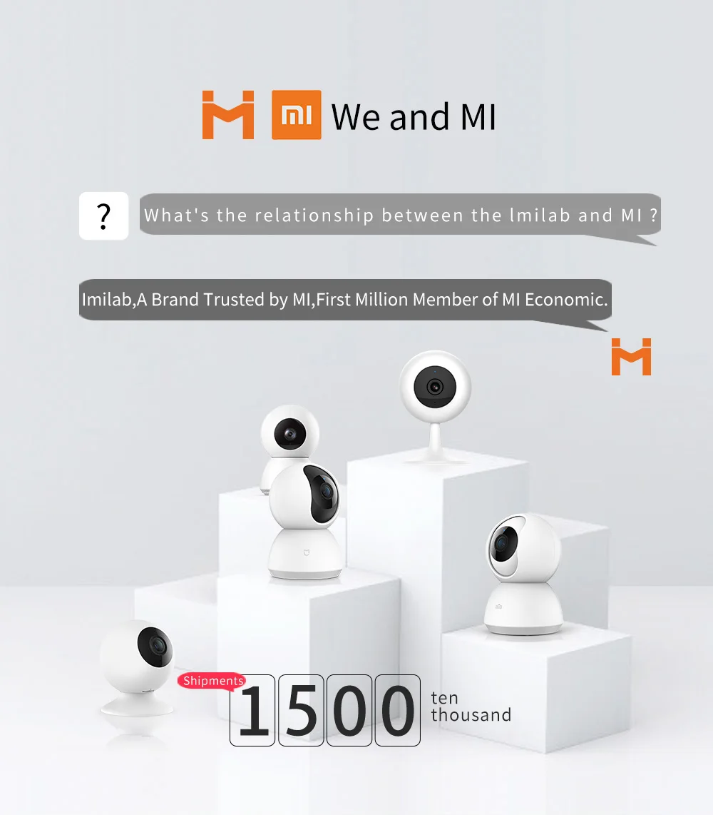 Умная IP камера Xiaomi Mijia Mi 1080P с углом обзора 360 градусов беспроводная Wi Fi