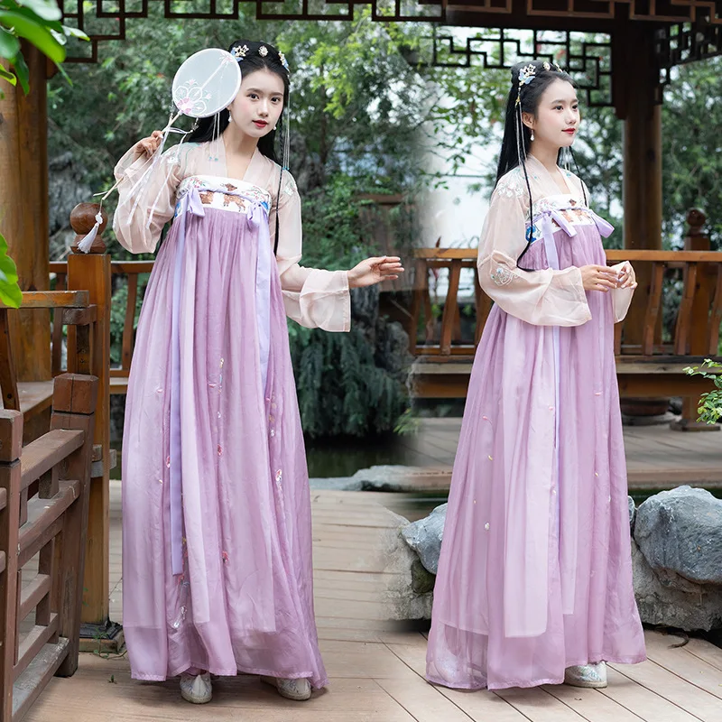 Women Classical Dance Costume Embroidery Hanfu Traditional Fairy Dress Folk Festival Outfit Singer Performance Clothes DF1401
Women Classical Dance Costume Embroidery Hanfu Traditional Fairy Dress Folk Festival Outfit Singer Performance Clothes DF1401