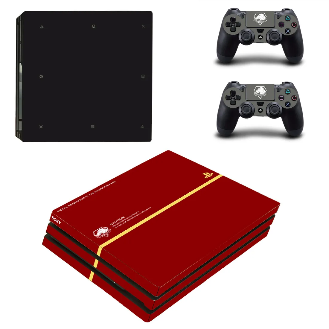 Металлическая Шестерня твердый PS4 Pro кожаные наклейки чехол для PlayStation 4 консоль и