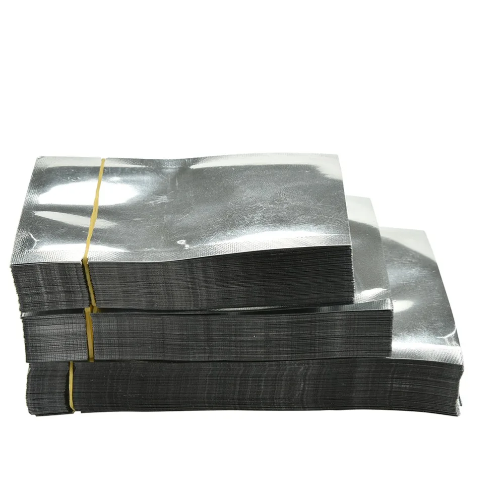 

100 шт отличное качество серебристая алюминиевая фольга пакет из майлара вакуумный мешок упаковщик упаковка для хранения продуктов оптом 7*10...