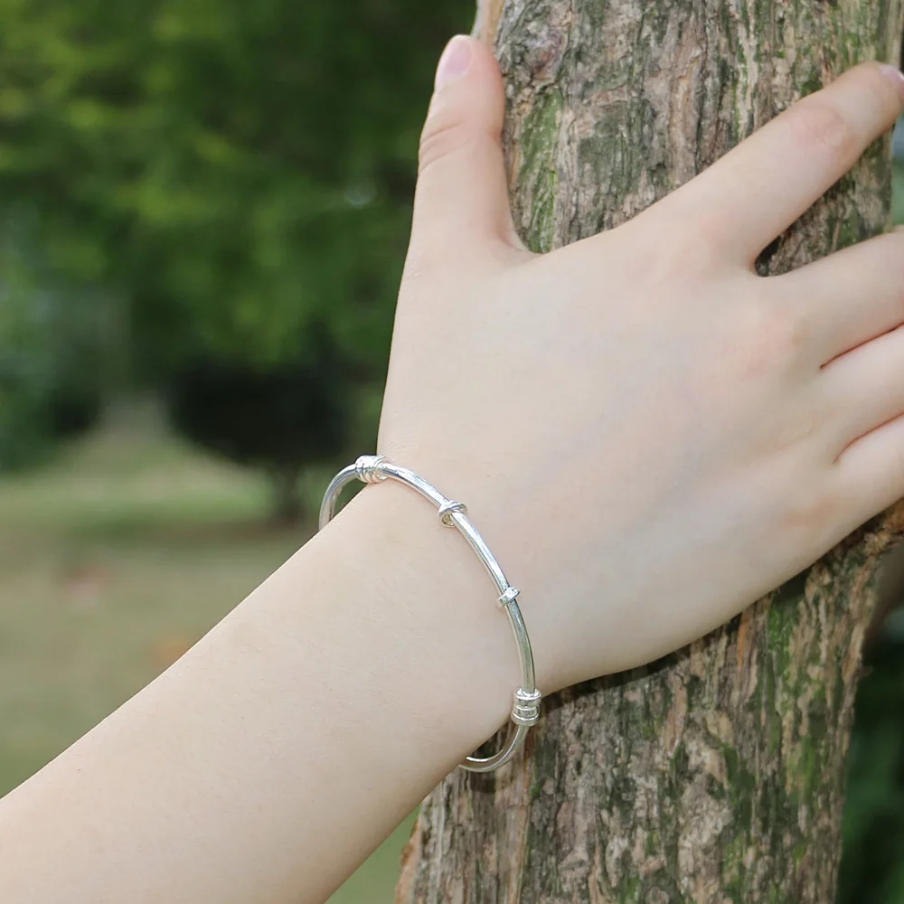 New Fashion Simple 100% 925 Sterling Silver Bracelet Minimalism Woman Bangles Adjust size Bracelet Jewelry Birthday gift
New Fashion Simple 100% 925 Sterling Silver Bracelet Minimalism Woman Bangles Adjust size Bracelet Jewelry Birthday gift