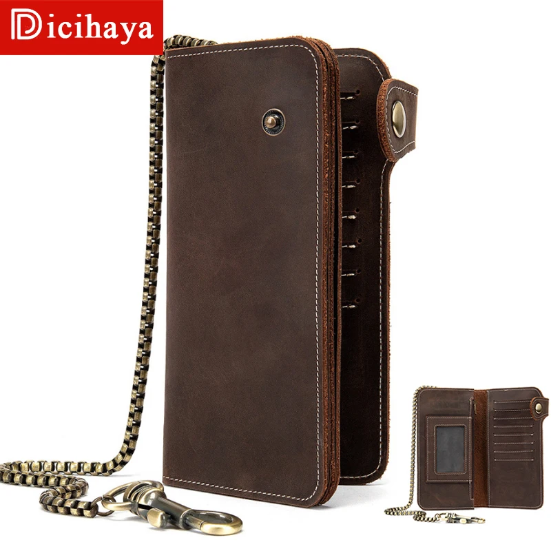 Кошелек мужской из 100% натуральной кожи, с отделением для монет и цепочкой, держатель для карт
Кошелек мужской из 100% натуральной кожи, с отделением для монет и цепочкой, держатель для карт