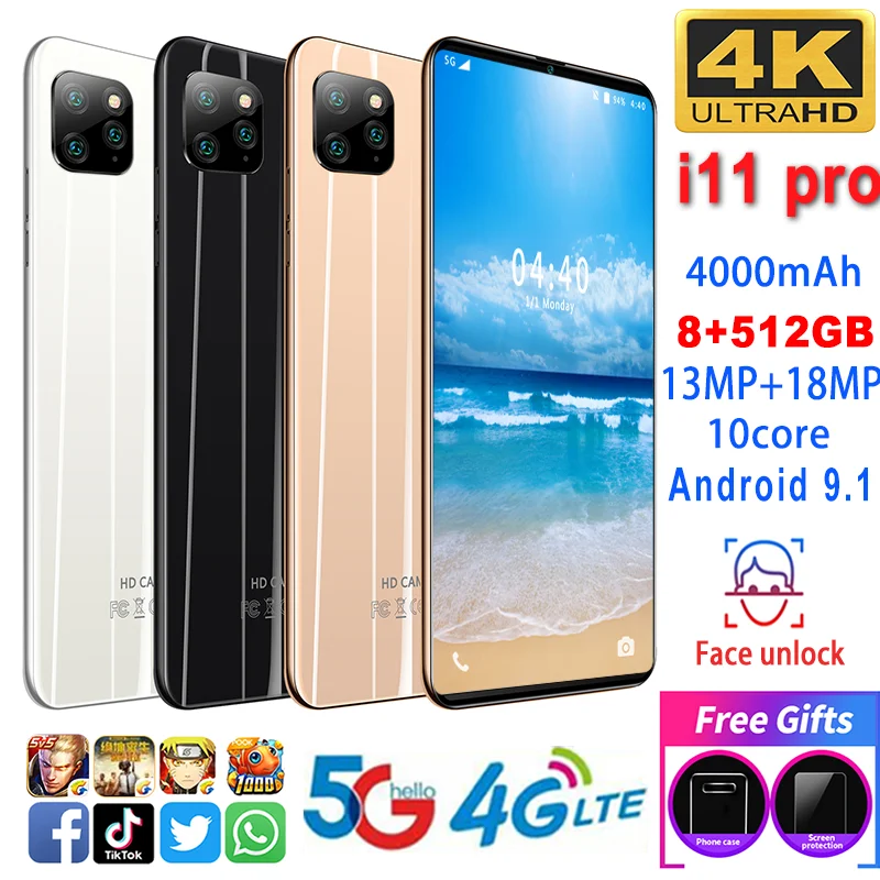 Global Version I11 Pro 6.1-inch High-DefinitionSmartphone10-coreProcessor 4000MAh Android 9.1 Dual SIM Dual Standby Mobilephone
Global Version I11 Pro 6.1-inch High-DefinitionSmartphone10-coreProcessor 4000MAh Android 9.1 Dual SIM Dual Standby Mobilephone