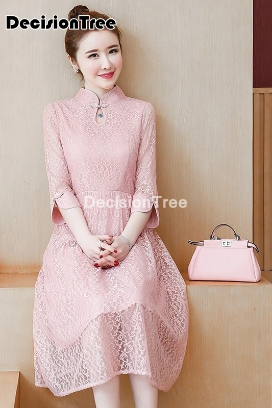 2021 Chinese Dress vintage woman cheongsam dress retro traditional chinese style lace qipao elegant oriental year evening dress
2021 Chinese Dress vintage woman cheongsam dress retro traditional chinese style lace qipao elegant oriental year evening dress