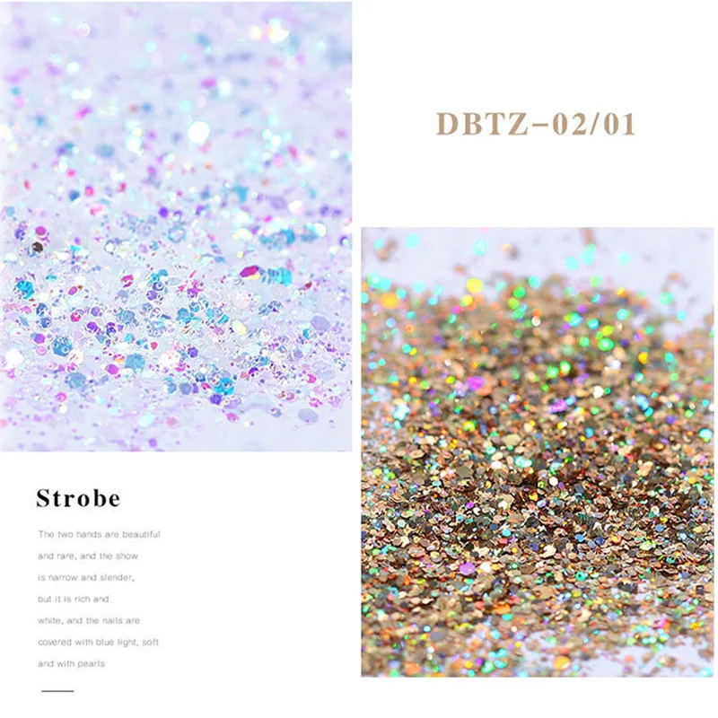 12pcs/set Nail Glitter Powder Dust Iridescent Flakes Sequins Gold Silver Super Shining Paillette Nail Art Manicure Decorations
12pcs/set Nail Glitter Powder Dust Iridescent Flakes Sequins Gold Silver Super Shining Paillette Nail Art Manicure Decorations