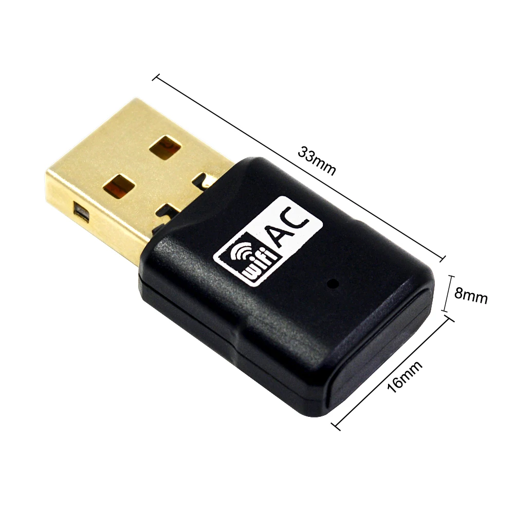 Беспроводной USB WiFi адаптер 600 Мбит/с wi-fi ключ PC сетевая карта двухдиапазонный wifi 5