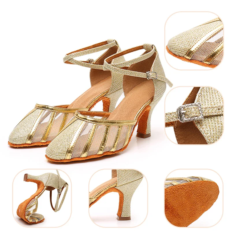 SWDZM Women Latin Dance Shoes Heels Silver Dancing Shoes For Ladies Girls Mesh Sexy Tango Waltz Samba Modern Salsa Dance Sandals
SWDZM Women Latin Dance Shoes Heels Silver Dancing Shoes For Ladies Girls Mesh Sexy Tango Waltz Samba Modern Salsa Dance Sandals