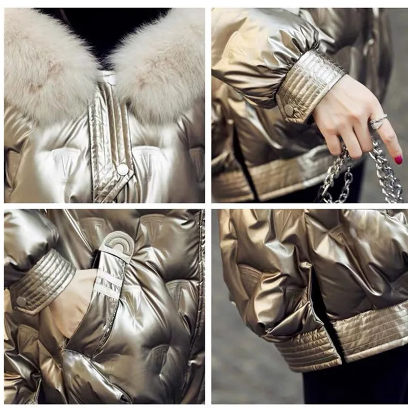 2020 New Korea Women's Glossy Winter Down Jacket Thicken Woman 90% White Duck Down Coat Real fox Fur Collar Warm Hooded Parkas
2020 New Korea Women's Glossy Winter Down Jacket Thicken Woman 90% White Duck Down Coat Real fox Fur Collar Warm Hooded Parkas