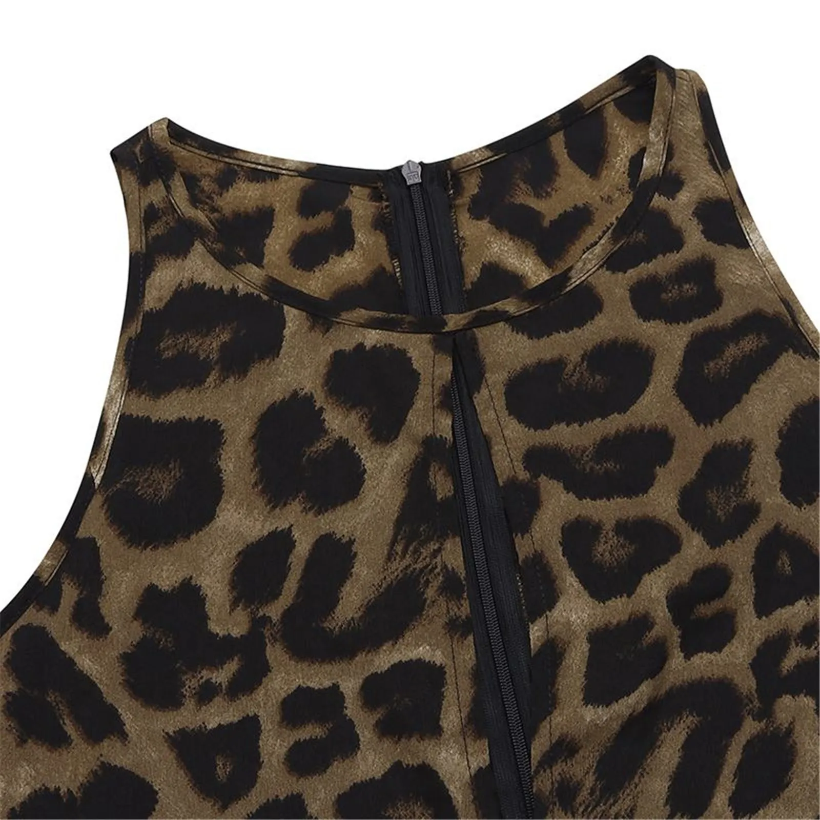 2021 Women's Sleeveless Overalls Jumpsuit Casual Leopard Summer Wide Leg Bib Pants Fashion Ladies Sexy Temperament Jumpsuit
2021 Women's Sleeveless Overalls Jumpsuit Casual Leopard Summer Wide Leg Bib Pants Fashion Ladies Sexy Temperament Jumpsuit