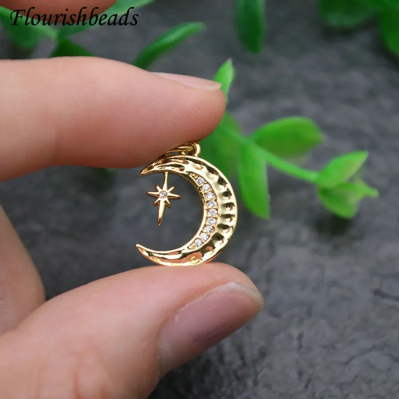 Ins Style Crescent Moon Shape Pave CZ Zircon Beads Pendant DIY Parts Jewelry Makings Chic Accessories for Necklace Choker 20pc
Ins Style Crescent Moon Shape Pave CZ Zircon Beads Pendant DIY Parts Jewelry Makings Chic Accessories for Necklace Choker 20pc