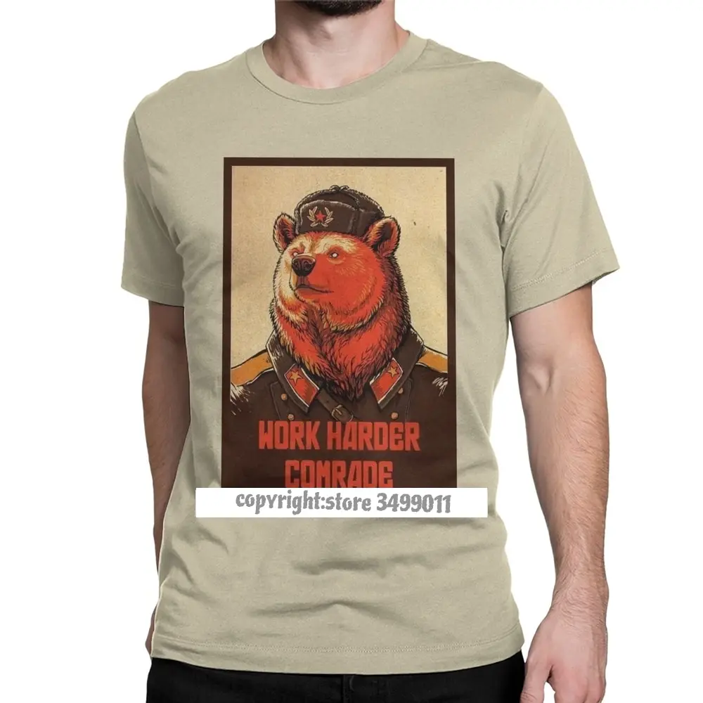 Work Harder Comrade The Soviet Union Tops T Shirt Men Cotton T Shirts Communist Communism Ussr Comrades Russia Camisas Tee Adult
Work Harder Comrade The Soviet Union Tops T Shirt Men Cotton T Shirts Communist Communism Ussr Comrades Russia Camisas Tee Adult