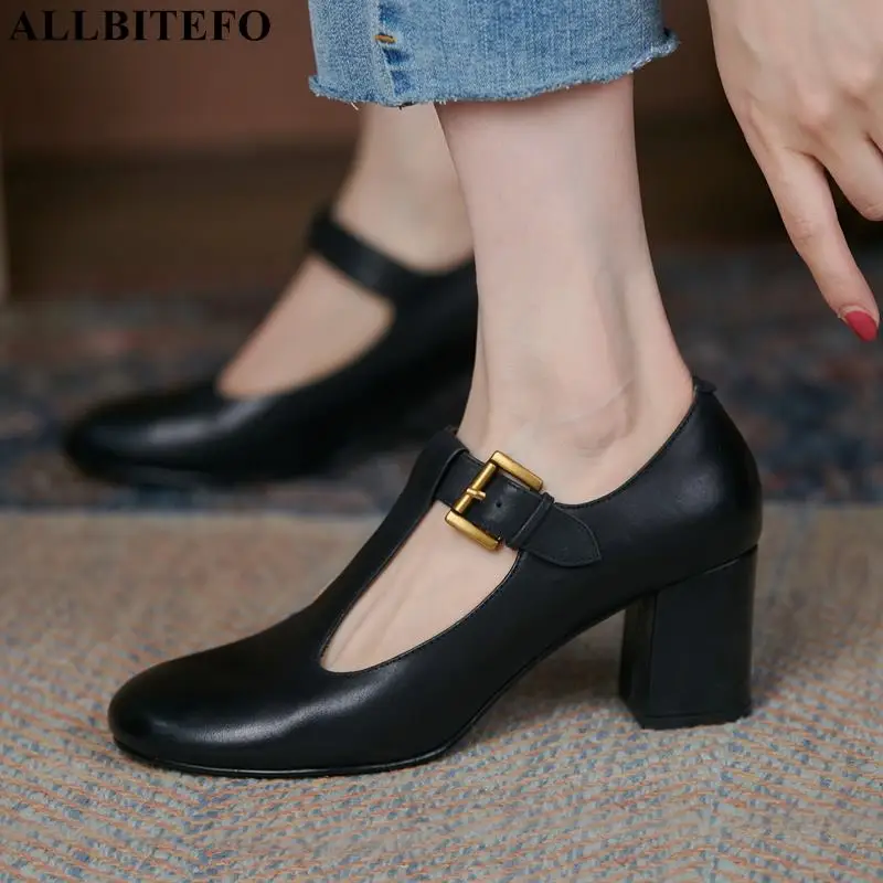 ALLBITEFO high-end Fashion thick heel comfortable real genuine leather women heels shoes high heels office work high heel shoes
ALLBITEFO high-end Fashion thick heel comfortable real genuine leather women heels shoes high heels office work high heel shoes