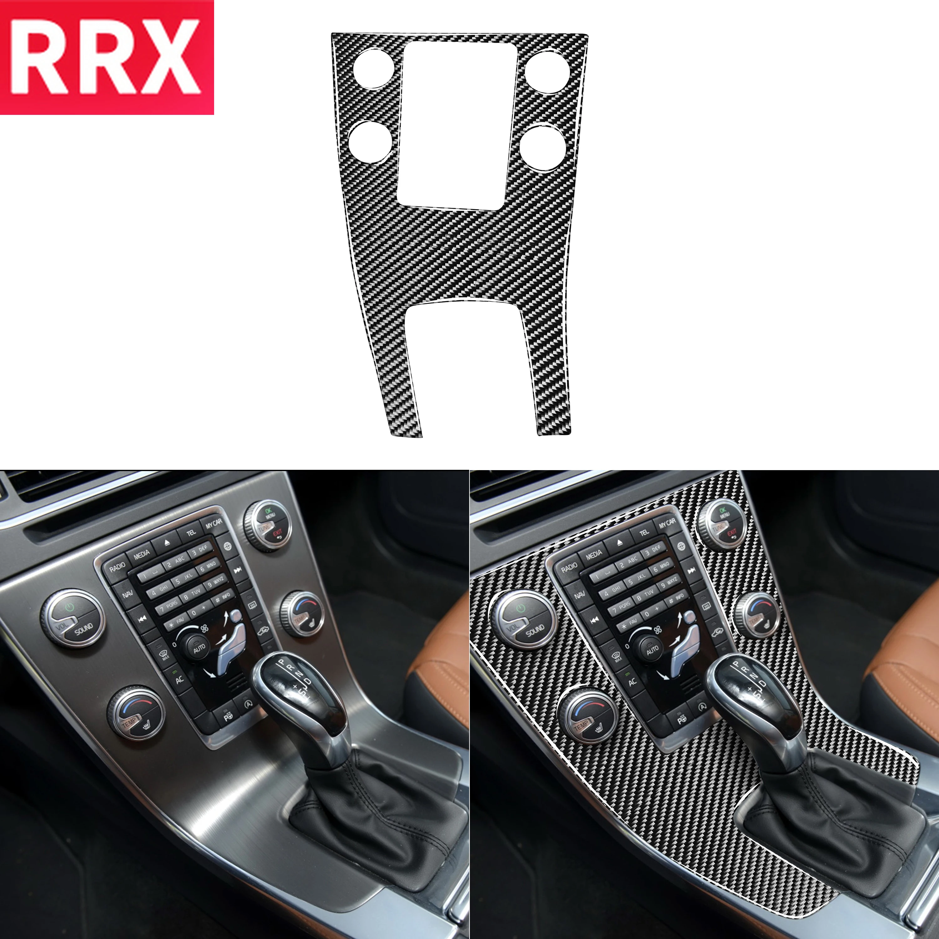 RRX For Volvo S60 V60 2010-2018 Interior Carbon Fiber Gear Shift AC CD Radio Panel Frame Cover Sticker Car Styling Accessories
RRX For Volvo S60 V60 2010-2018 Interior Carbon Fiber Gear Shift AC CD Radio Panel Frame Cover Sticker Car Styling Accessories
