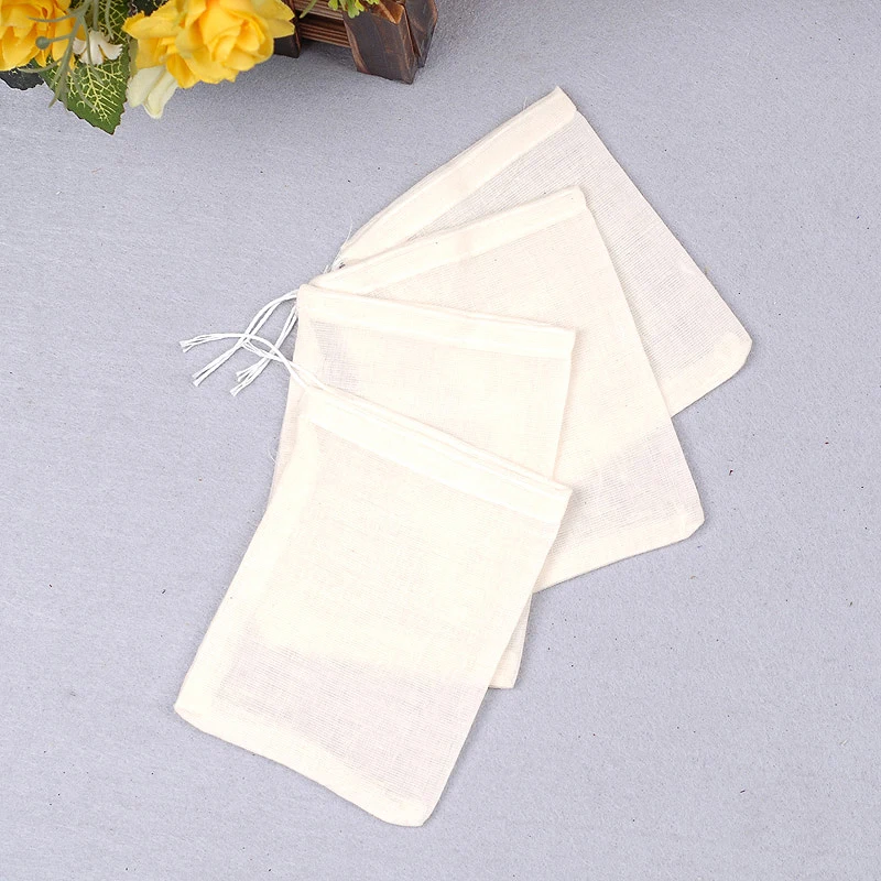 10pcs 8*10cm Teabags Empty Scented Tea BagsCotton Drawstring Straining Tea Cooking Separate Spice Filter Bag For Herb Loose Tea
10pcs 8*10cm Teabags Empty Scented Tea BagsCotton Drawstring Straining Tea Cooking Separate Spice Filter Bag For Herb Loose Tea