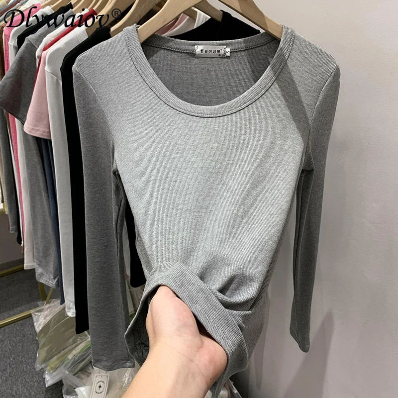 O-neck bottoming long sleeve women's T-shirt wild korean tops Female Tshirt Female cotton clothes 2022 spring Autumn Casual Tees
O-neck bottoming long sleeve women's T-shirt wild korean tops Female Tshirt Female cotton clothes 2022 spring Autumn Casual Tees