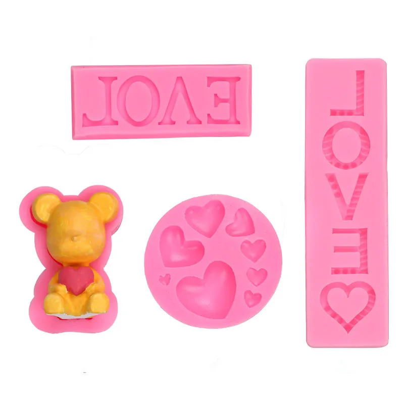Fondant Moulds, 4 Pieces Silicone Molds Tray for Candy Cake Chocolate and Ice Cube Jelly Mousse Dessert Cake Topper Making Molds
Fondant Moulds, 4 Pieces Silicone Molds Tray for Candy Cake Chocolate and Ice Cube Jelly Mousse Dessert Cake Topper Making Molds
