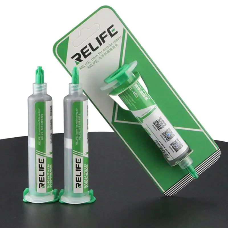 3pcs RL-403 Solder Paste Flux No-clean Original Soldering Paste For moblie Phone Sn63 Pb67 Repair Tool High quality 
3pcs RL-403 Solder Paste Flux No-clean Original Soldering Paste For moblie Phone Sn63 Pb67 Repair Tool High quality