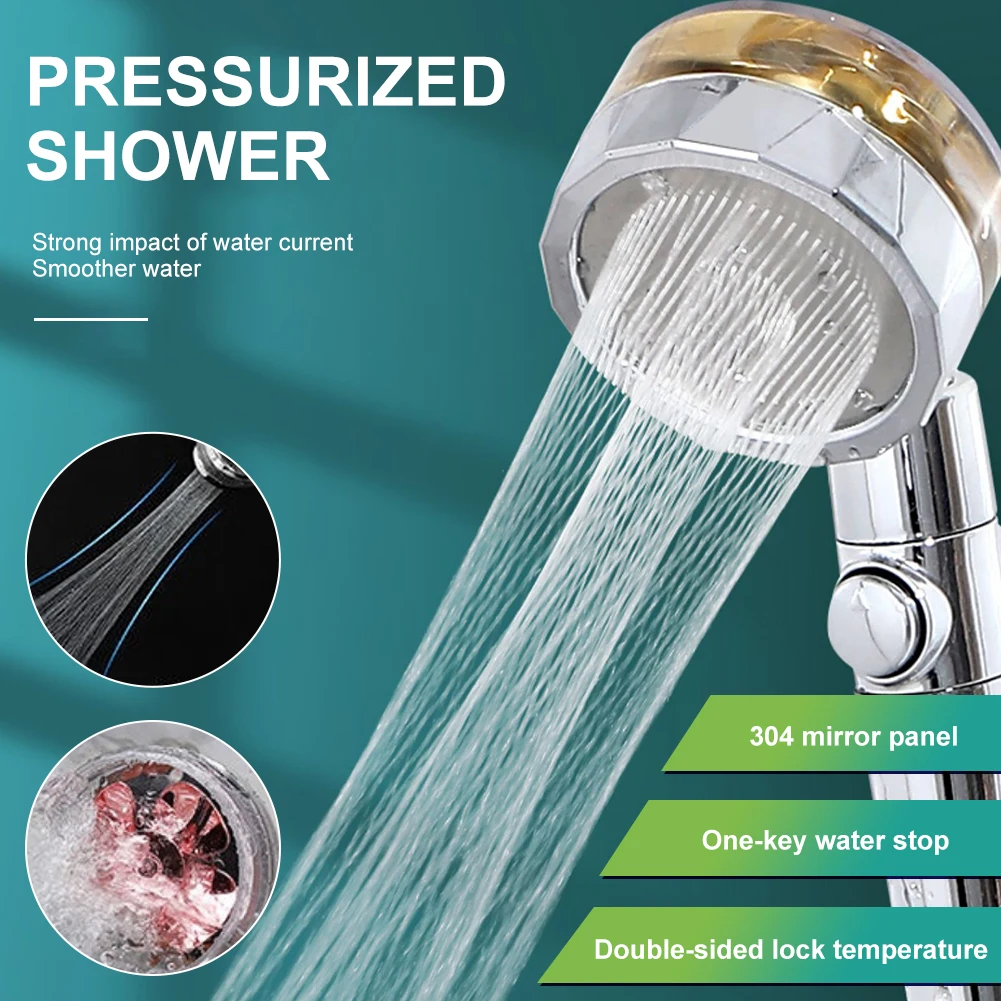 3PC Turbocharged High Pressure Water Saving Spray Shower Head SPA 360 Rotate Rainfall Turbo Shower Head Bathroom Filter Handheld
3PC Turbocharged High Pressure Water Saving Spray Shower Head SPA 360 Rotate Rainfall Turbo Shower Head Bathroom Filter Handheld