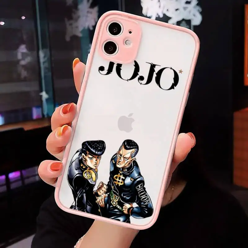 JoJo Bizarre Adventure Phone Case For iPhone 12 11 Mini Pro XR XS Max 7 8 Plus X Matte transparent Pink Back Cover
JoJo Bizarre Adventure Phone Case For iPhone 12 11 Mini Pro XR XS Max 7 8 Plus X Matte transparent Pink Back Cover