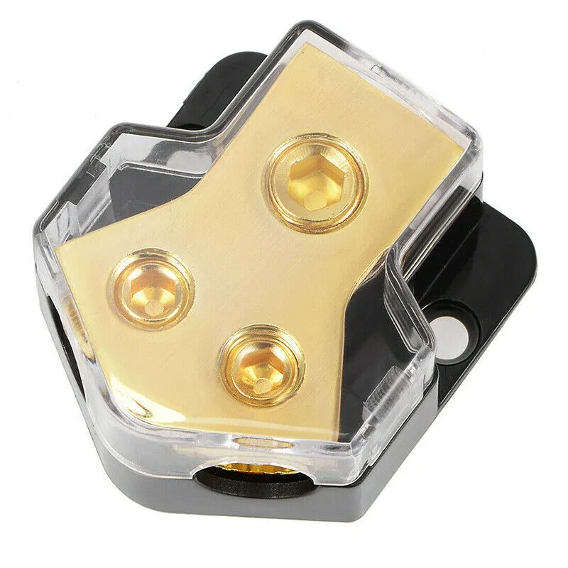 1pc 2 Way Power Distribution Block Power/Ground Splitter 0/4gauge AWG Aluminum Alloy Accessories For Car Aud WH
1pc 2 Way Power Distribution Block Power/Ground Splitter 0/4gauge AWG Aluminum Alloy Accessories For Car Aud WH