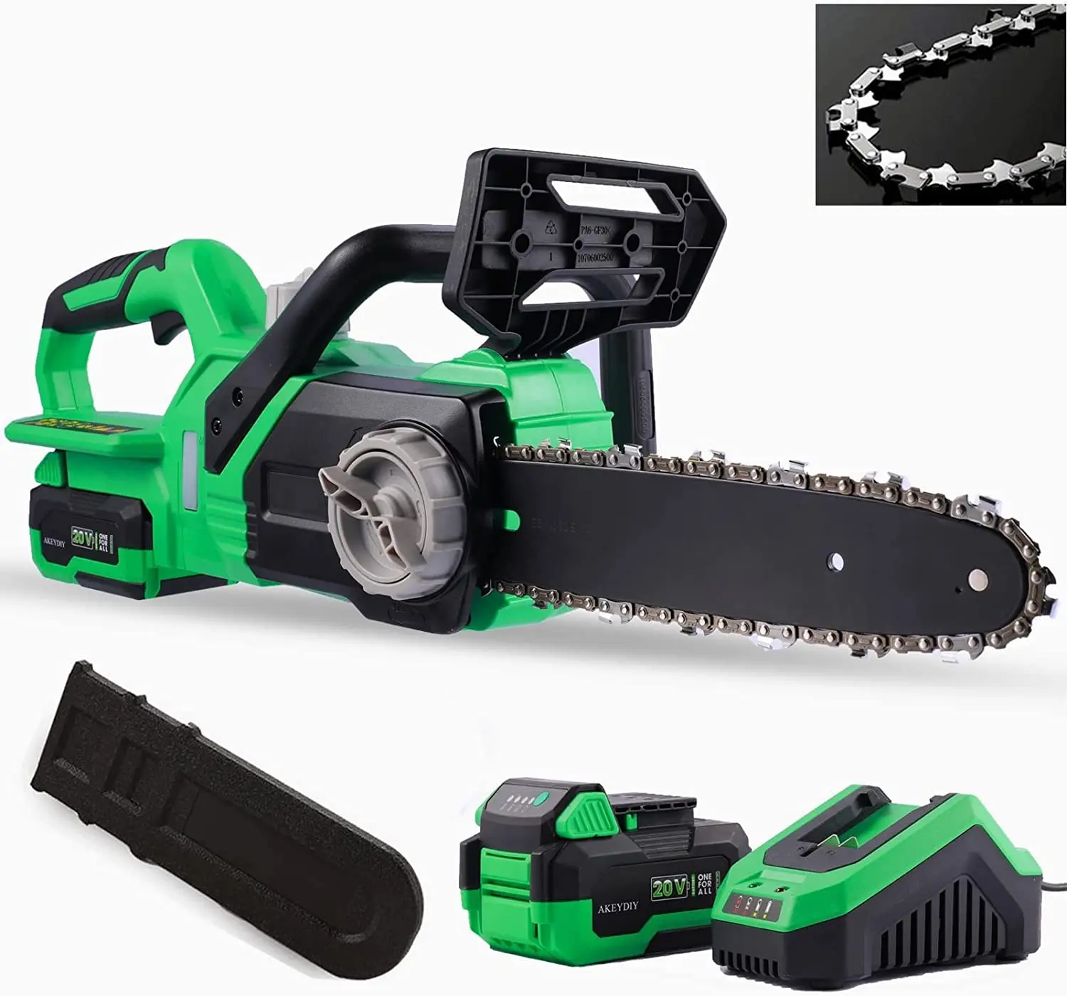 SUPIA Cordless Electric Chain Saw with 5ah Battery and Charger Powerful Power, Brushless Pure Copper Motor Metal wall plate 
SUPIA Cordless Electric Chain Saw with 5ah Battery and Charger Powerful Power, Brushless Pure Copper Motor Metal wall plate