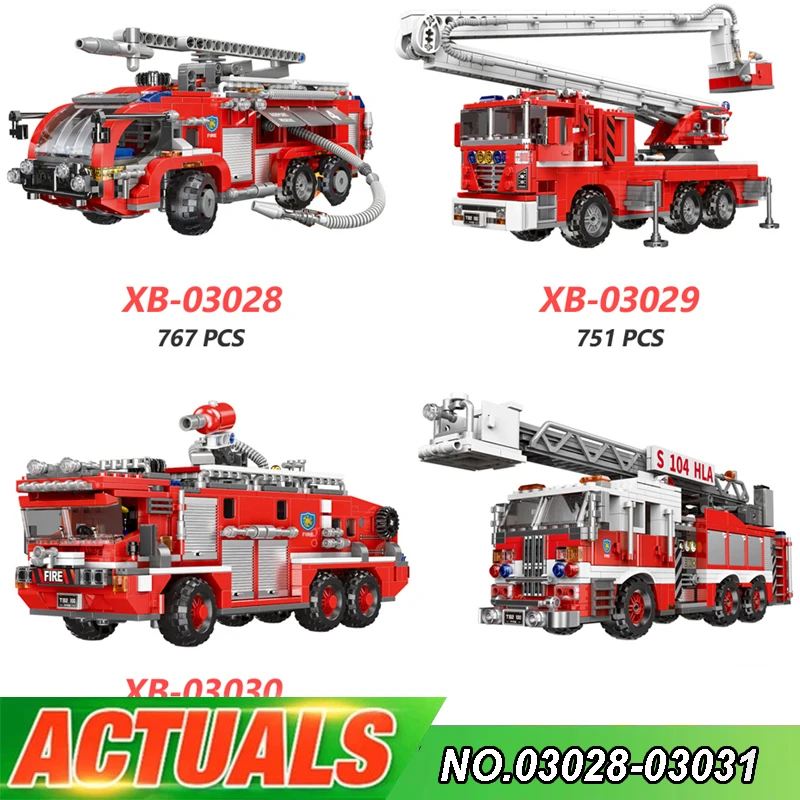 XINGBAO Blocks 03028 / 03029 / 03030 / 03031 City Series Fire Truck Model Building Bricks Puzzle Toy Birthday Gift For Child
XINGBAO Blocks 03028 / 03029 / 03030 / 03031 City Series Fire Truck Model Building Bricks Puzzle Toy Birthday Gift For Child