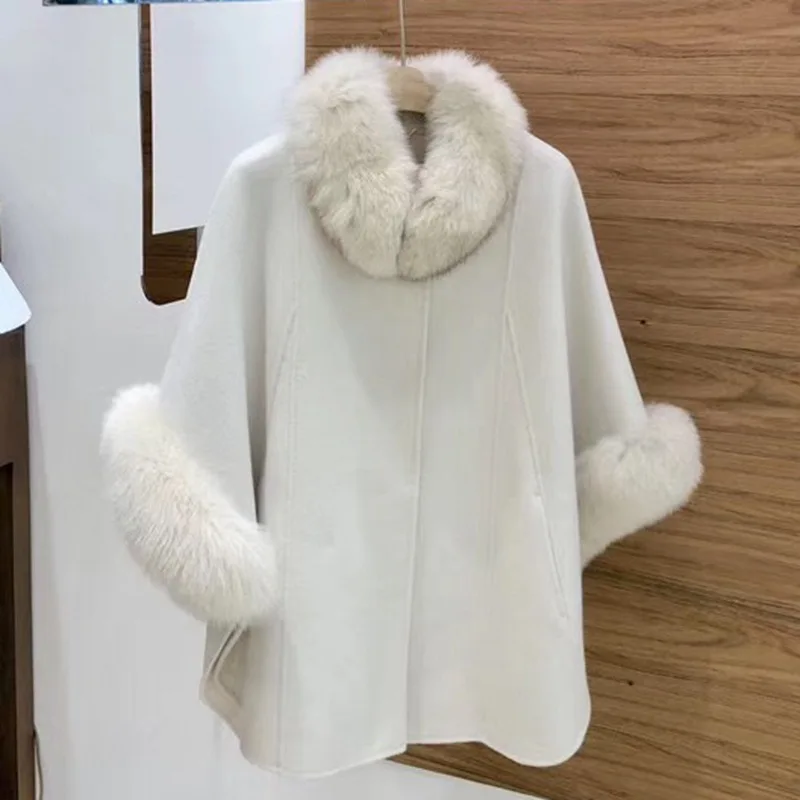 Women Winter Fashion Large Real Fur Collar Batwing Sleeve Fur Leather Female Loose Elegant Brand Warm Parkas Ladies Coats ML733
Women Winter Fashion Large Real Fur Collar Batwing Sleeve Fur Leather Female Loose Elegant Brand Warm Parkas Ladies Coats ML733