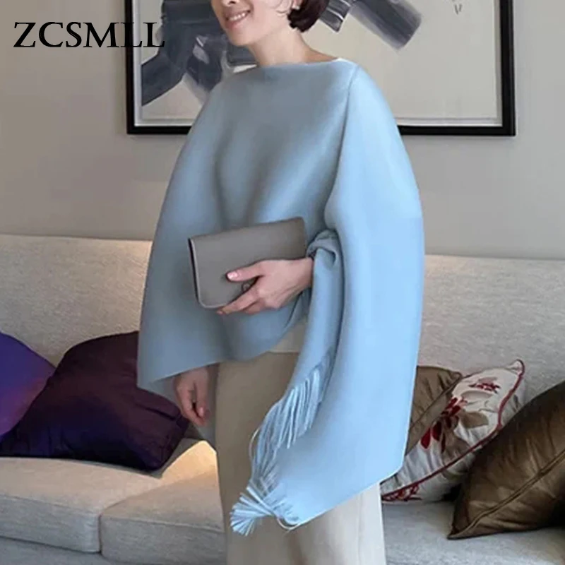 ZCSMLL 2021 Autumn New Pleated Tassel Shawl Female Solid Color Loose All-match Sunscreen Folds Cloak Women's Fashion TH1126
ZCSMLL 2021 Autumn New Pleated Tassel Shawl Female Solid Color Loose All-match Sunscreen Folds Cloak Women's Fashion TH1126