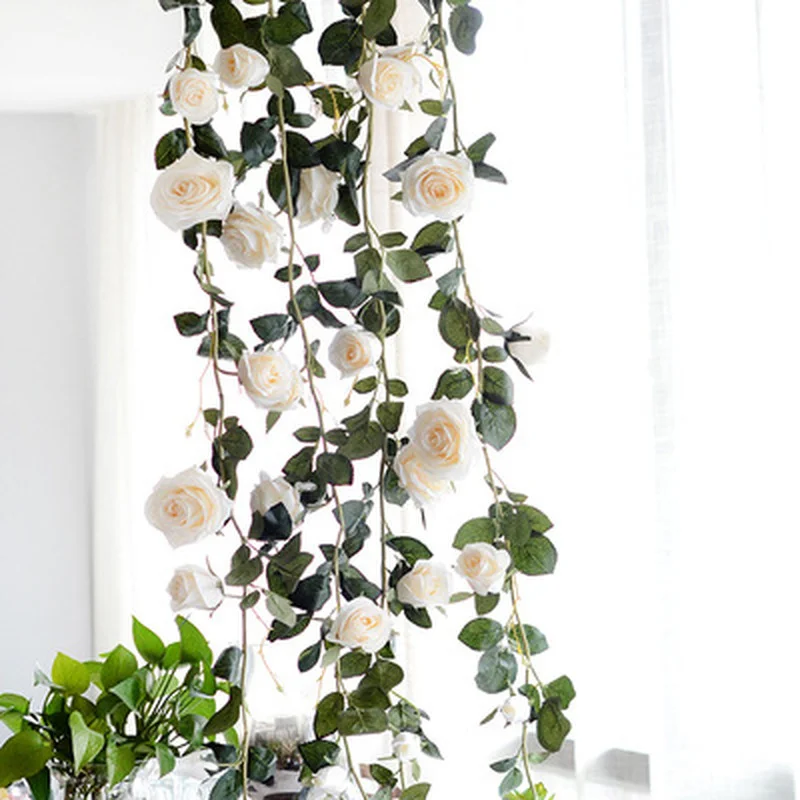 Home Decor Rose Vines Artificial Flowers Plant for Wedding Arch Door Party Decor Wedding Scene Layout Party Decoration Floral
Home Decor Rose Vines Artificial Flowers Plant for Wedding Arch Door Party Decor Wedding Scene Layout Party Decoration Floral