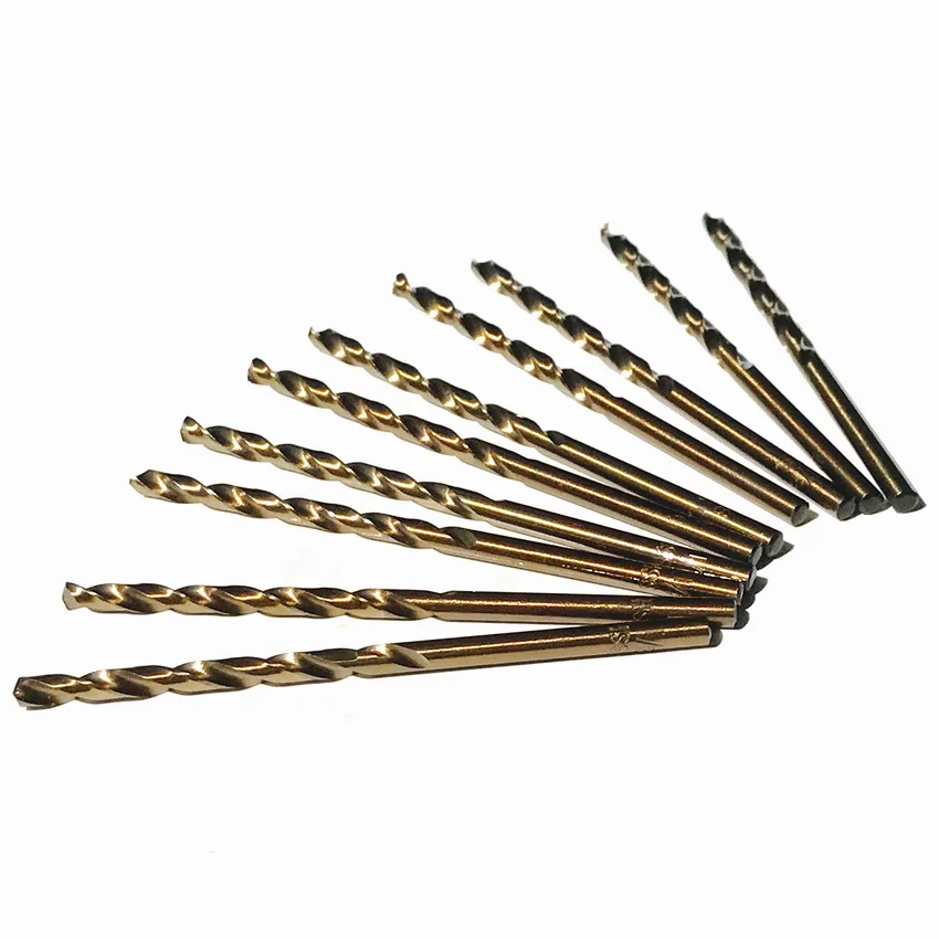10pcs/set Of 5/32" Hss M35 Co5% Twist Drill Bits Metal Drilling Twist Drill Bit Straight Shank For Ss/steel/cast Steel Iron Alum
10pcs/set Of 5/32" Hss M35 Co5% Twist Drill Bits Metal Drilling Twist Drill Bit Straight Shank For Ss/steel/cast Steel Iron Alum