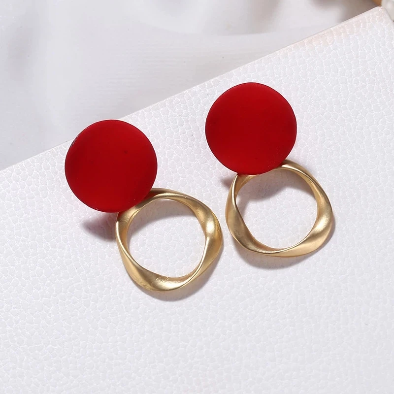 Autumn Winter New Red Brown Earrings Vintage Drop Earrings for women Metal Fashion Statement Dangle Earring 2021 Trend Jewelry
Autumn Winter New Red Brown Earrings Vintage Drop Earrings for women Metal Fashion Statement Dangle Earring 2021 Trend Jewelry