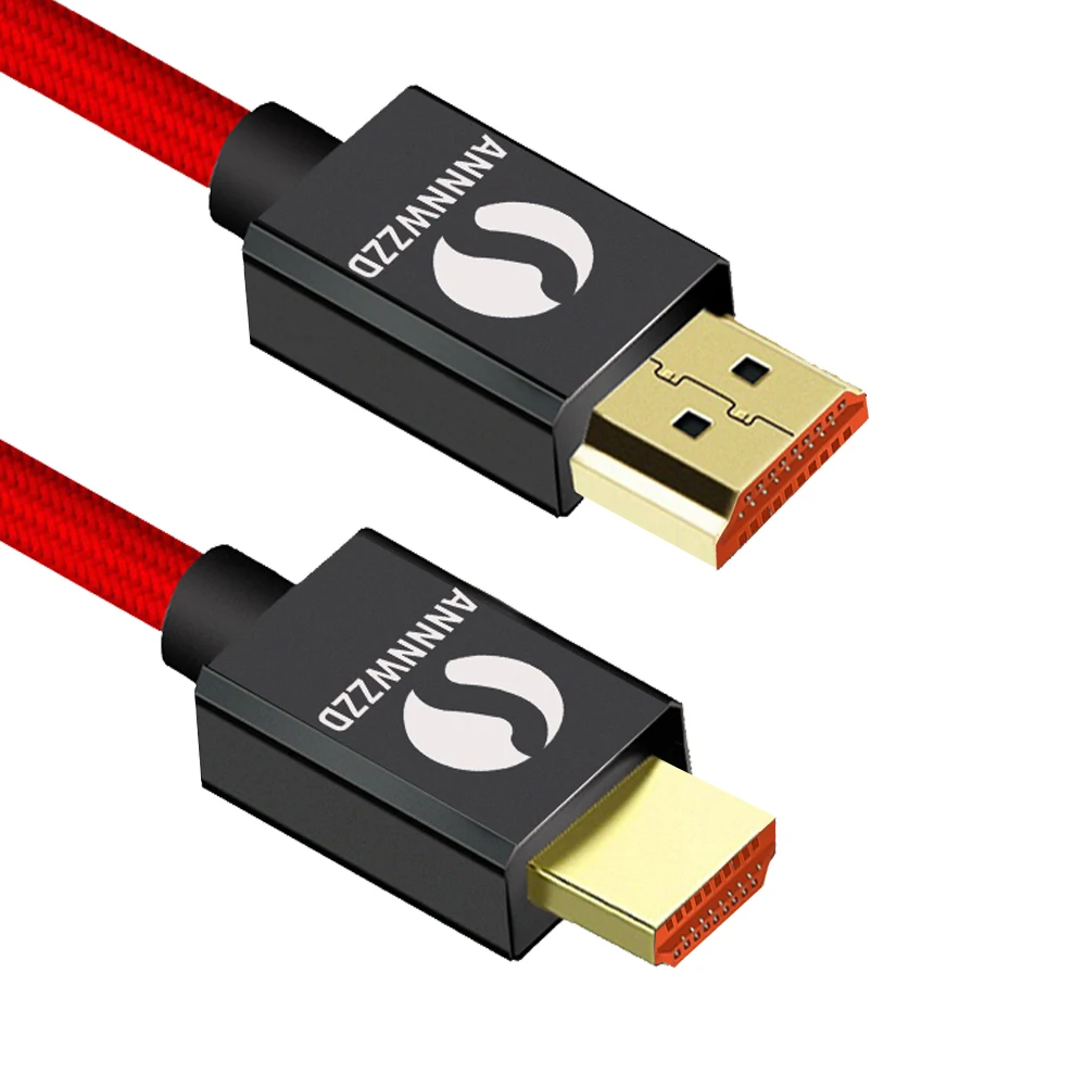 HDMI кабель плетеный шнур ультра высокоскоростные Позолоченные разъемы Ethernet и