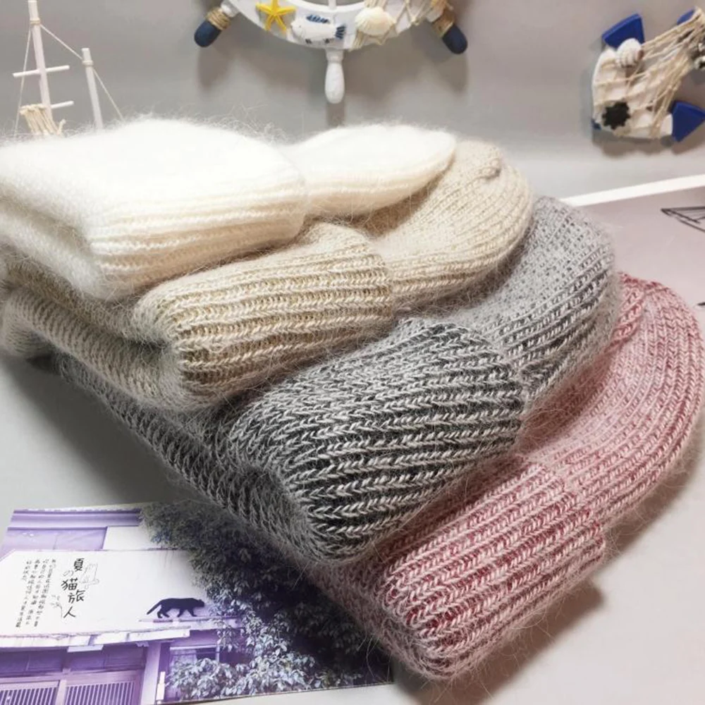 Thicken Warm Winter Beanie Hats Girls acrylic Rabbit Fur Skull Cap Wool Beanie Knitted Hats For Women
Thicken Warm Winter Beanie Hats Girls acrylic Rabbit Fur Skull Cap Wool Beanie Knitted Hats For Women