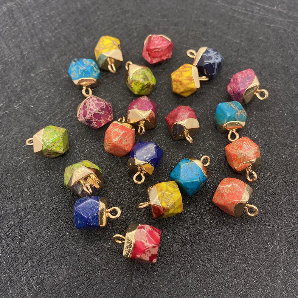 Natural Stone Polygon Single Hole Agate Charm Fashion Earrings Pendant Jewelry Making DIY Making Necklace Accessories
Natural Stone Polygon Single Hole Agate Charm Fashion Earrings Pendant Jewelry Making DIY Making Necklace Accessories