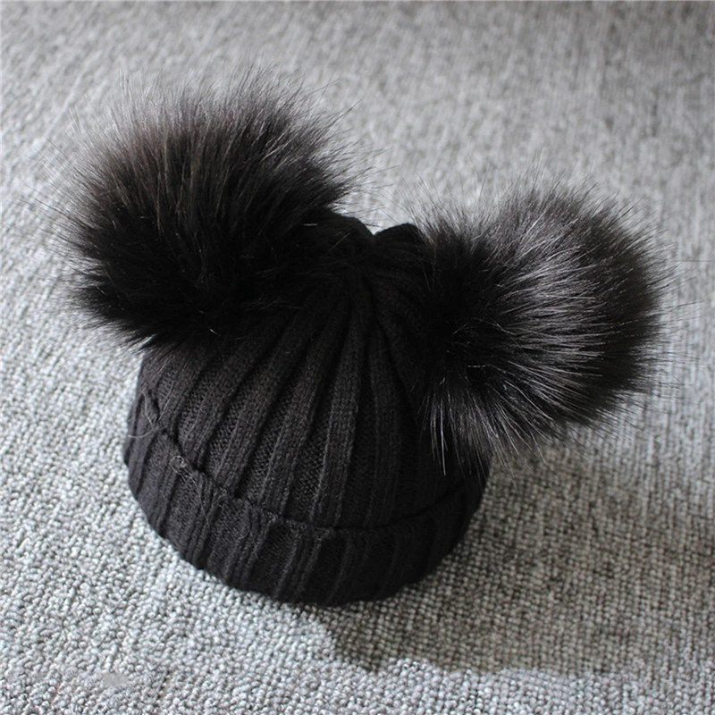 Winter Newborn Baby Winter Knitted Hat Girls Boys Double Pompom New Solid Warm Cute Lovely Kids Beanie Cap Birthday Gifts
Winter Newborn Baby Winter Knitted Hat Girls Boys Double Pompom New Solid Warm Cute Lovely Kids Beanie Cap Birthday Gifts