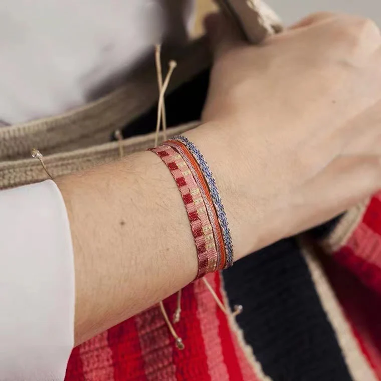 QUANCHI Boho Braided Bracelet Fashion Pattern Fabric Cloth Bracelets for Women Rope Strand Cuff Bangle Jewelry(06M)
QUANCHI Boho Braided Bracelet Fashion Pattern Fabric Cloth Bracelets for Women Rope Strand Cuff Bangle Jewelry(06M)