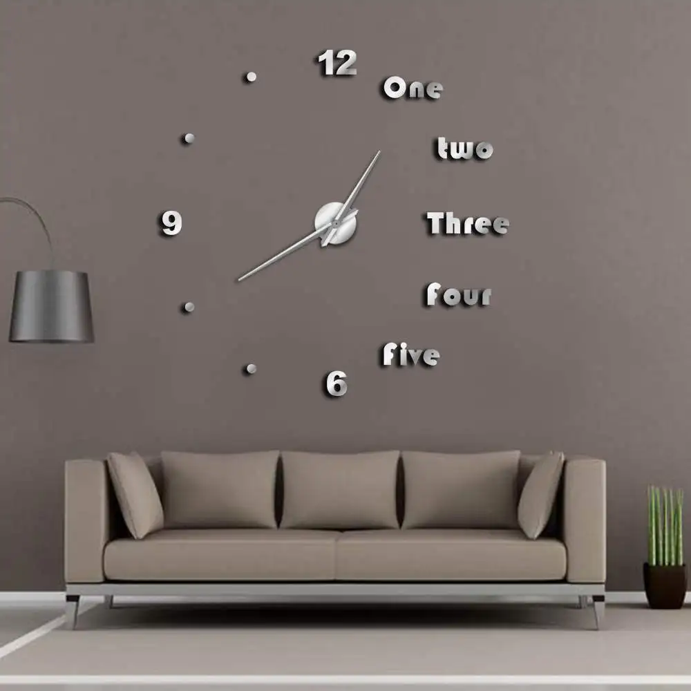 3D acrylic mirror creative wall clock DIY oversized minimalist wall clock living room decoration
3D acrylic mirror creative wall clock DIY oversized minimalist wall clock living room decoration