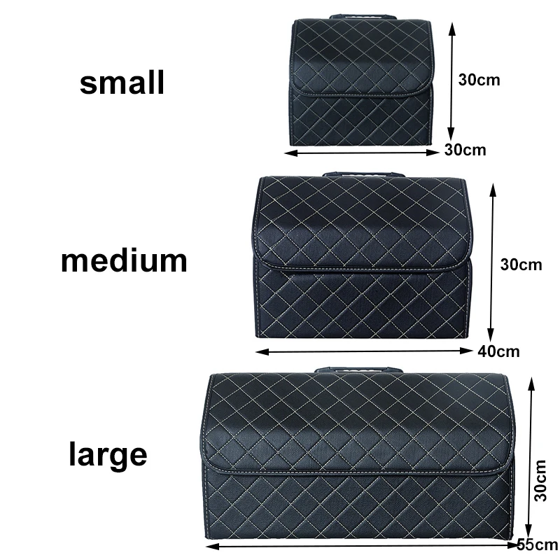 AUTOYOUTH Car Storage Bag PU Leather Trunk Organizer Box Storage Bag Folding Folding Car Trunk Stowing Tidying For Car SUV
AUTOYOUTH Car Storage Bag PU Leather Trunk Organizer Box Storage Bag Folding Folding Car Trunk Stowing Tidying For Car SUV