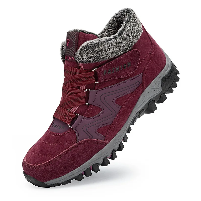 Women Snow Boots Women Boots PU Plus Velvet Thickening Non Slip Round Shape Increase Solid Color Velcro Large Size Cotton Shoes
Women Snow Boots Women Boots PU Plus Velvet Thickening Non Slip Round Shape Increase Solid Color Velcro Large Size Cotton Shoes