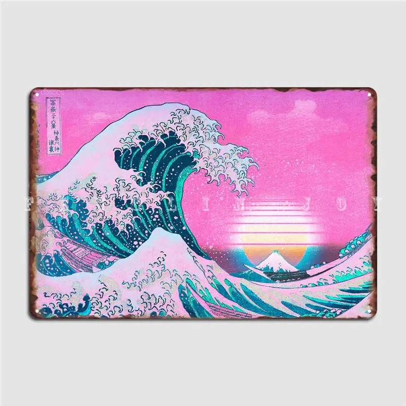 Металлический знак большой волны Vaporwave для клувечерние кухни, Настенный декор, оловянные плакаты
Металлический знак большой волны Vaporwave для клувечерние кухни, Настенный декор, оловянные плакаты