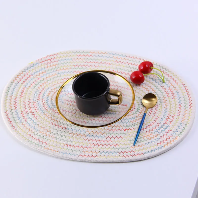Heat Insulation Coaster Table Padding Cup Mat Beautiful Japanese Style Placemat Thread Weave Hand-made Home Decoration Accessory 
Heat Insulation Coaster Table Padding Cup Mat Beautiful Japanese Style Placemat Thread Weave Hand-made Home Decoration Accessory