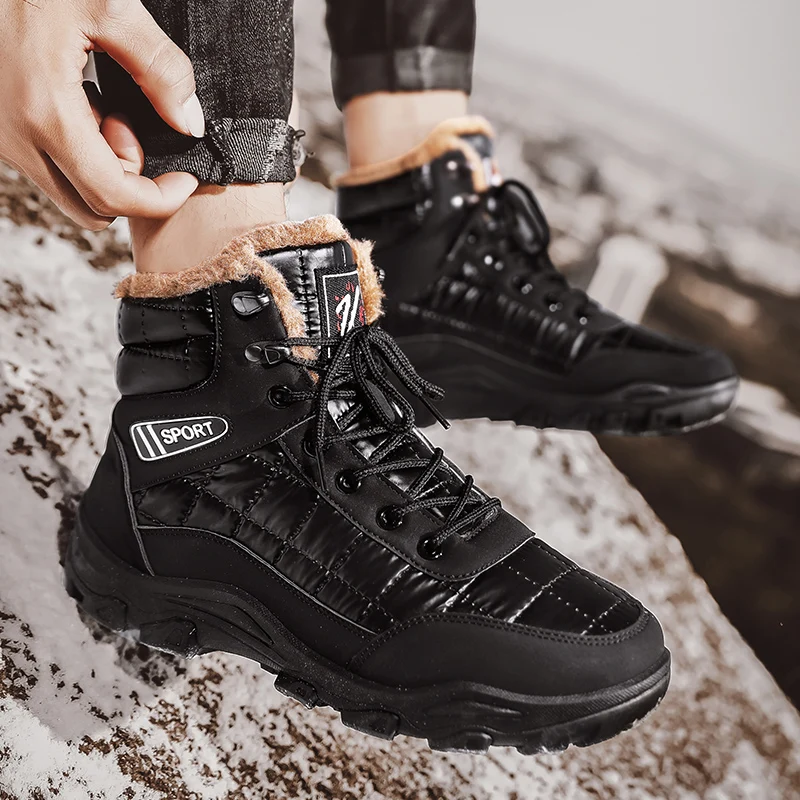 Super Warm Hiking Snow Boots High-Top Durable Waterproof Trekking Boots Outdoor Plush Lining Camping Military Tactical Boots Men
Super Warm Hiking Snow Boots High-Top Durable Waterproof Trekking Boots Outdoor Plush Lining Camping Military Tactical Boots Men