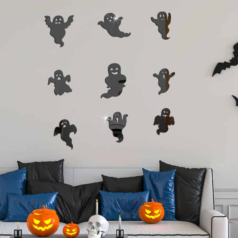 Halloween Ghost Acrylic Mirror Wall Stickers DIY Self-adhesive Wall Sticker Living Room Bar Haunted House Halloween Decoration
Halloween Ghost Acrylic Mirror Wall Stickers DIY Self-adhesive Wall Sticker Living Room Bar Haunted House Halloween Decoration