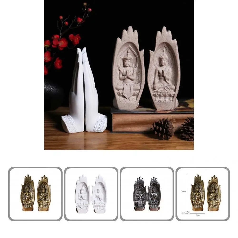 No Odor 2Pcs/Set Creative Eye-catching Handmade Monk Figurine Individuality Hands Sculptures Waterproof for Desktop
No Odor 2Pcs/Set Creative Eye-catching Handmade Monk Figurine Individuality Hands Sculptures Waterproof for Desktop