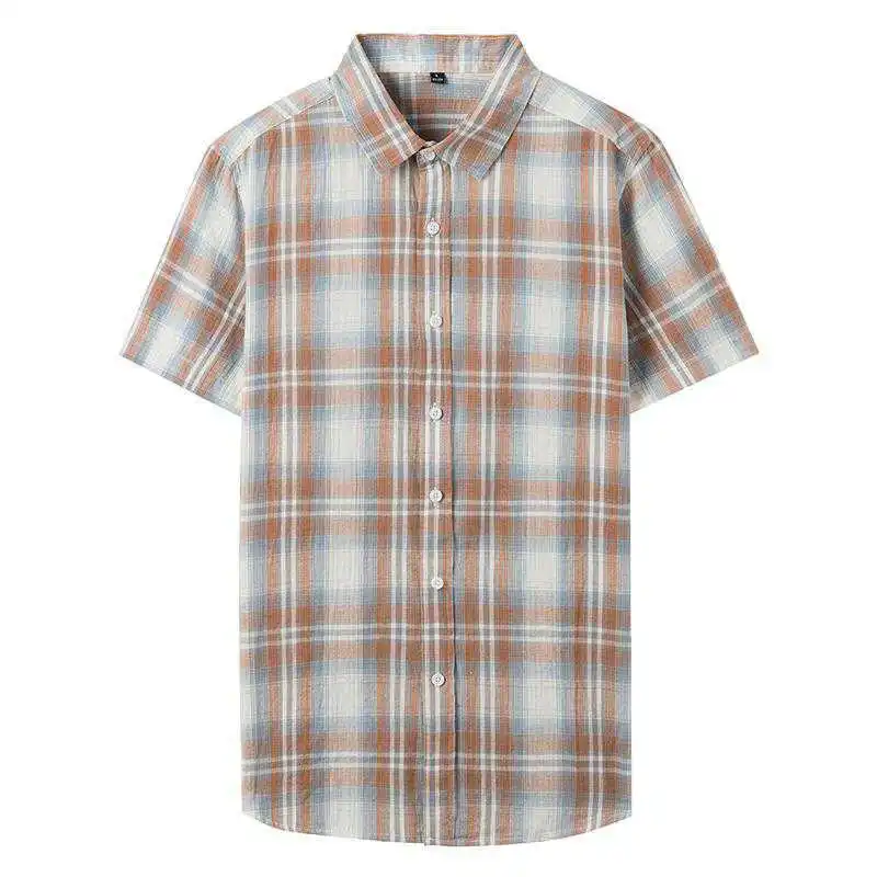Cotton plaid shirt men's fashion 2021 spring new short sleeve loose Korean fashion men's casual
Cotton plaid shirt men's fashion 2021 spring new short sleeve loose Korean fashion men's casual