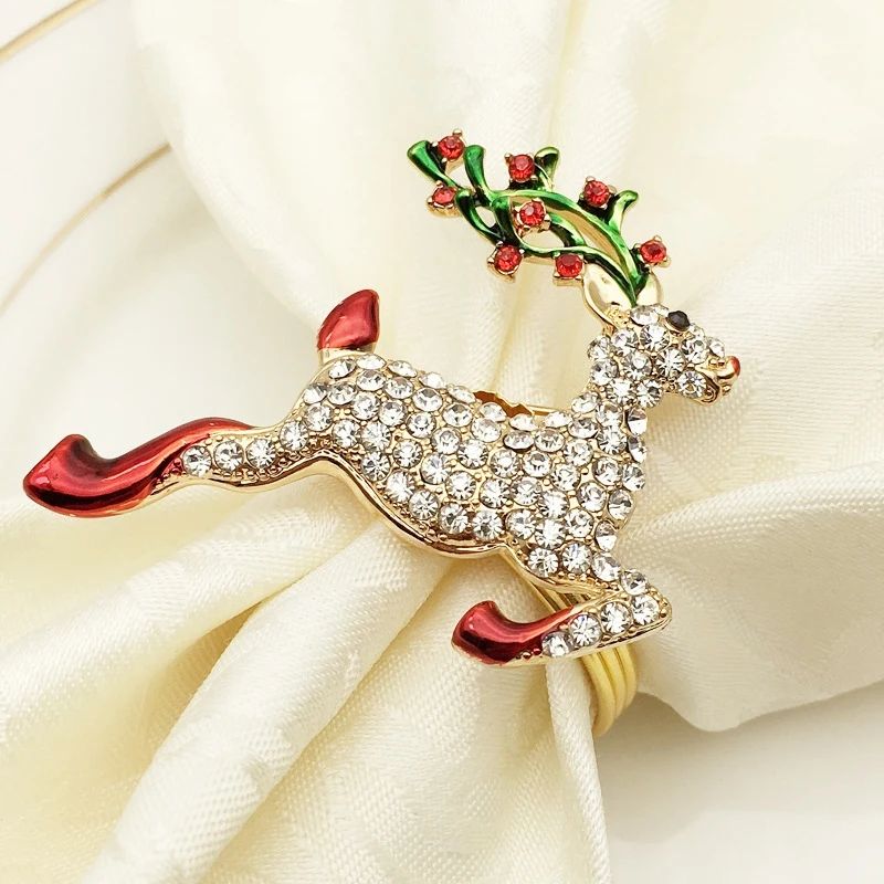6PCS Metal Colored Elk Christmas Napkin Ring Wedding Banquet Hotel Table Supplies 
6PCS Metal Colored Elk Christmas Napkin Ring Wedding Banquet Hotel Table Supplies