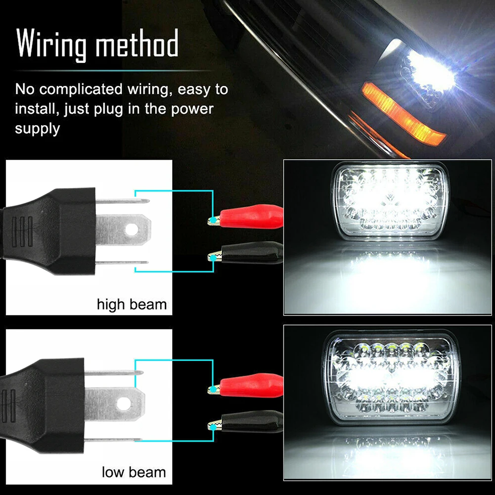 2pcs Car 7" Headlight for Ford E-100 E-150 E-250 E-350 LED Headlights Kit High Low Beam Daytime Running Light for Jeep Wrangler
2pcs Car 7" Headlight for Ford E-100 E-150 E-250 E-350 LED Headlights Kit High Low Beam Daytime Running Light for Jeep Wrangler